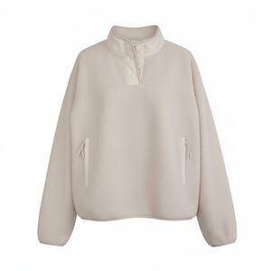 Bailey 44 Cream Crew Neck Sweater with Fuzzy Texture